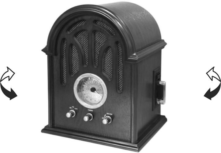 ENG OPERATING INSTRUCTIONS LISTENING TO THE RADIO 1) To turn the system ON, rotate the OFF / VoOLUME control clockwise and set the VOLUME to a low level.