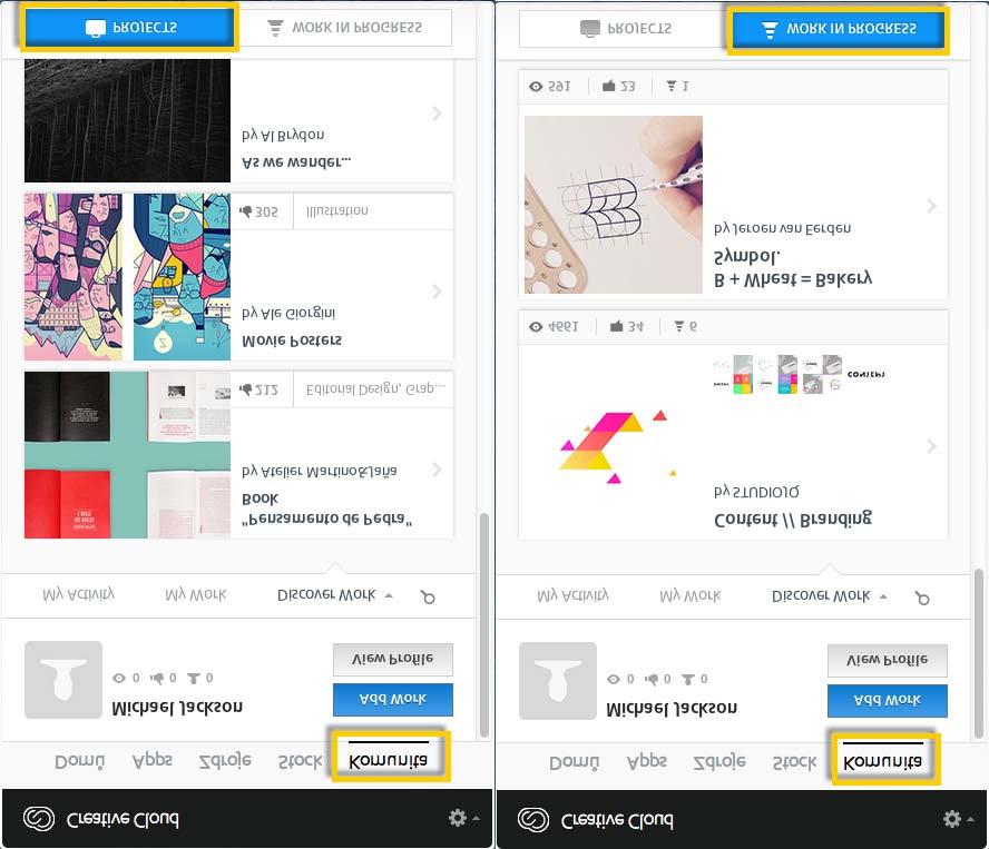 Další informace naleznete v tématu Publikování ve službě Behance z aplikací Creative Cloud nebo prostřednictvím komunitního fóra služby Adobe Behance.