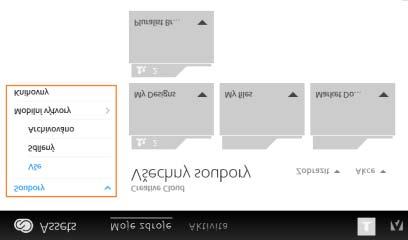 můžete procházet datové zdroje vytvořené pomocí aplikací pro mobilní zařízení se službou Creative Cloud, které jsou k dispozici v nabídce Mobilní výtvory.
