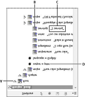 --> Vytváření struktury dokumentů pro XML Panel Struktura přehled Změny uspořádání elementů struktury Vložení rodičovského elementu Práce s atributy Přidání poznámek a příkazů pro zpracování Použití