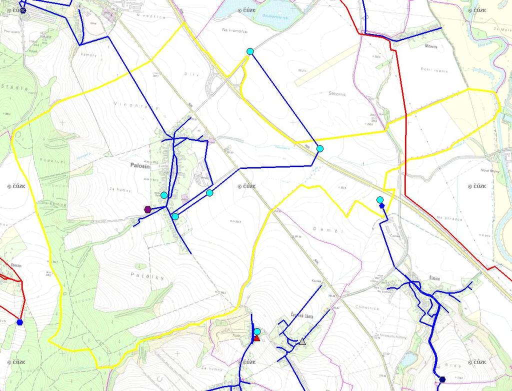 B.2 ZÁKLADNÍ INFORMACE O OBCI (části obce - ZSJ) Obec Palonín se rozprostírá na ploše 537 ha situovaných mezi městem Litovel a Mohelnice, cca 2 km pod obcí Loštice.