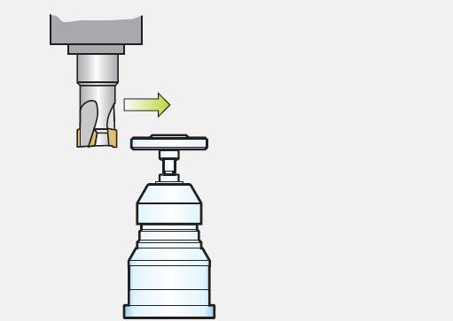 Měření může být prováděno v klidu nebo při otáčení nástroje. Naměřené údaje se zaznamenají do nástrojové tabulky stroje [8, 27].