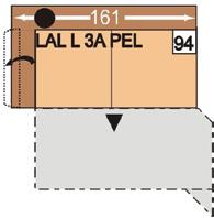 161 3sedák s trapézovým příčným lůžkem, područka vlevo nebo vpravo, možné pouze v kombinaci s trapézovými