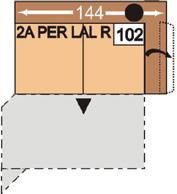 2sedák s trapézovým příčným lůžkem, sklopná područka vlevo nebo vpravo, možné pouze v kombinaci s