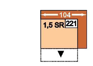 Kč 12 925 Kč 13 750 Kč 14 575 Kč 220 1,5SL 221 1,5SR 104 98 96 1,5-sedák s područkou vlevo nebo vpravo a úložným prostorem 12 100