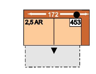 450 3A 451 3AR 200 98 96 3-sedák s područkou vlevo nebo vpravo, příčné lůžko Ložná plocha: 224 x 124 cm 20 845 Kč