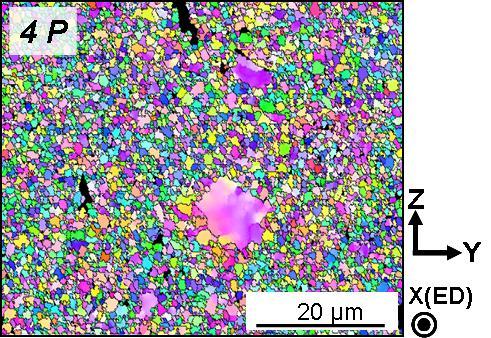 Vlastnosti materiálu po ECAP EBSD (Electron