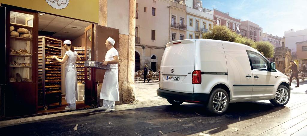 Objem až 3,7 m 3, užitečná hmotnost až 762 kg a šest úchytných ok. Caddy skříňový vůz.