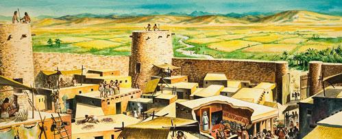 Jericho nejstarší město? V prekeramickém neolitu, přibližně mezi lety 8350 př. n. l. až 7370 př. n. l., zde byla vybudována osada o rozloze 40 000 m2 ohrazená kamennou zdí s několika věžemi.