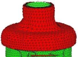 9.4.1 Geometrie a materiálové termofyzikální parametry simulace 3D model D10-50 KRIZ iz vytvořený v programu Solidworks byl exportován do modulu MeshCast programu ProCast, ve kterém byla vytvořena