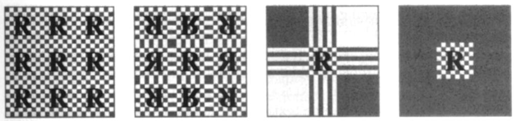 Dodefinování textury wrap (tile, repeat) - opakování textury: C (u, v) = (frac (u), frac (v)) mirror - zrcadlení textury (opakování se zrcadlením v