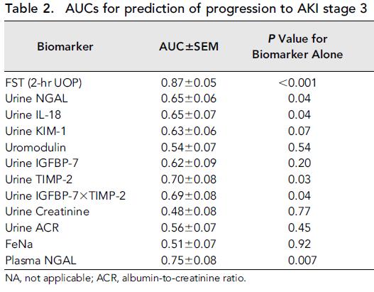 Predikce AKI Furosemide Stress Test and