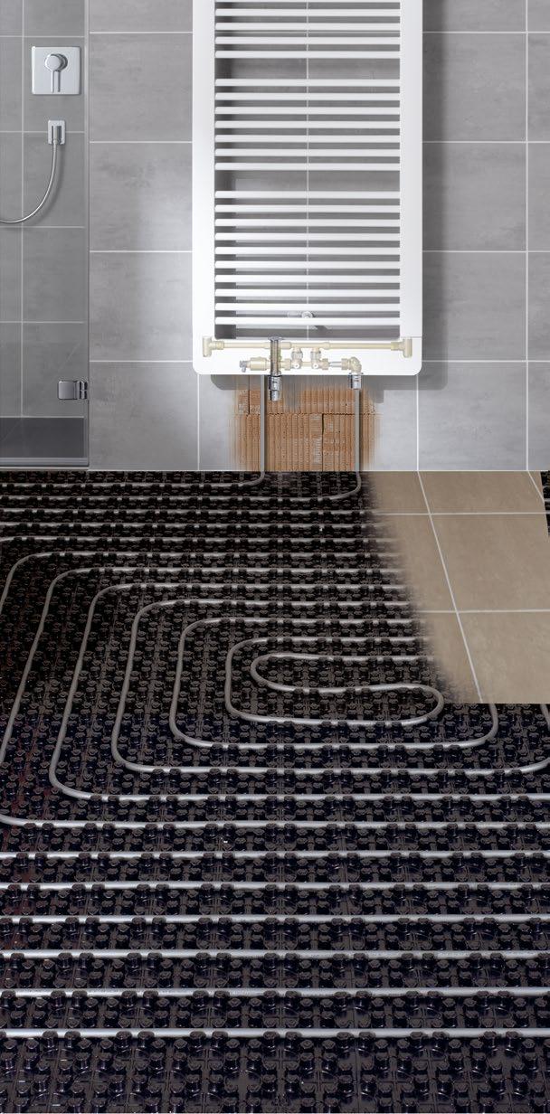 Perfektní kombinace tepelného designu a podlahového vytápění. Kombinace koupelnového a podlahového vytápění je dnes stále žádanější.