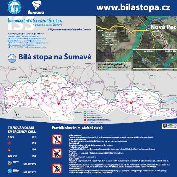 ZNAČENÍ V sezóně 2013/14 bylo zrealizováno jednotné proznačení tras (ve spolupráci s NPŠ a KČT); značení bylo spolufinancováno prostřednictvím fondů EU (Dispoziční fond) Značení nástupních míst (přes