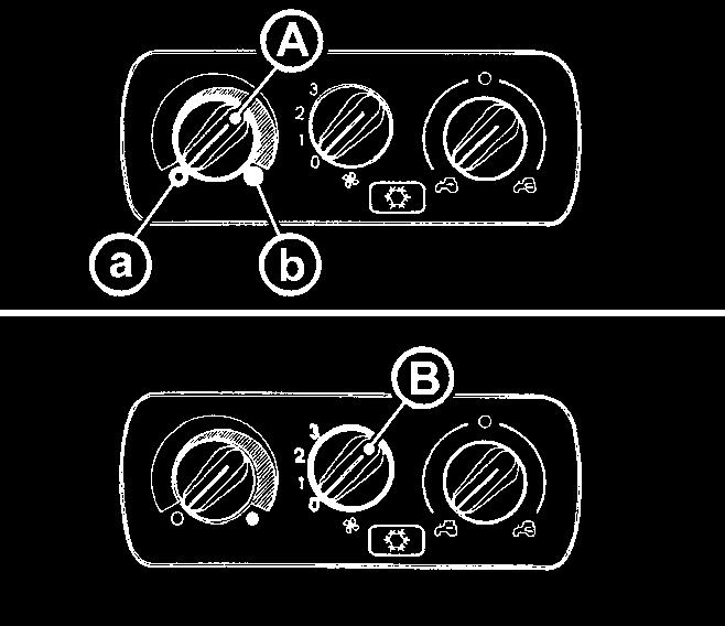 SEZNÁMENÍ S TRAKTOREM OVLÁDACÍ PANEL TOPENÍ, KLIMATIZACE A - ovladač ventilu topení B - ovladač ventilátoru C - spínač klimatizace D - ovladač cirkulace vzduchu v