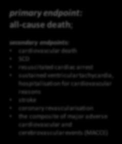 Exclusion criteria: a) Previous episode of sustained ventricular tachycardia b) survived sudden cardiac arrest, c) indication for cardiac