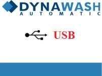 b) připojením počítače k promývačce DYNAWASH Automatic pomocí USB kabelu zasunutím na pravé straně