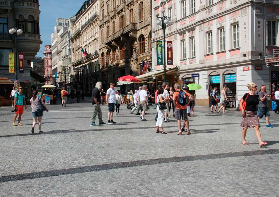 Motorový provoz je zde prakticky vyloučen, případně se odehrává pouze v doplňkové roli údržby nebo zásobování. elý prostor nebo jeho podstatnou část uživatelé sdílejí v jedné výškové úrovni.