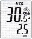 V tomto případě je Vaše aktuální rychlost větší o 1.km/h než průměrná rychlost.