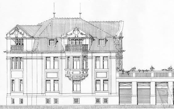 11 Významná stavba novorenesanční architektury Vila Vojtěcha Lanny v Praze postavena v