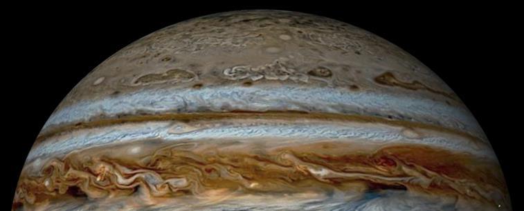 aerosol a následně v kapalinu kamenná jádra Jupiteru a Saturnu jsou