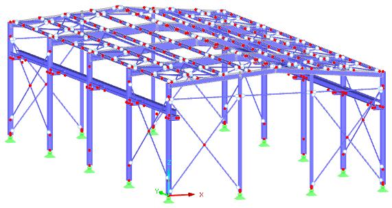 osy Z  RFEM celkový