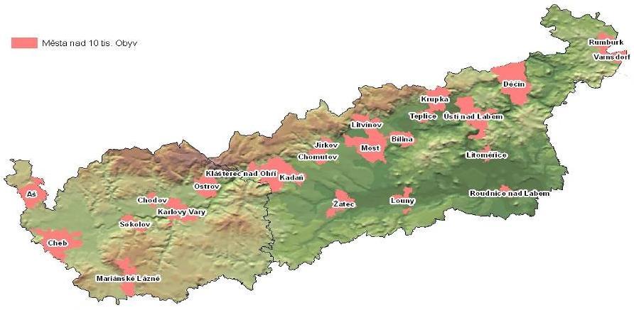 Území regionu Severozápad se po správní stránce člení na 2 kraje (NUTS 3): Karlovarský a Ústecký. Region Severozápad se dále dělí na 10 okresů (NUTS 4) a 486 obcí (NUTS 5).