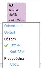 D) Odemknout zpětný proces; pro případ, že potřebujete pozici nasazené hodinu v rozvrhu opětovně odemknout (např.