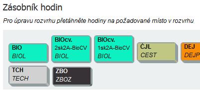 Zásobník hodin pro L-týden již neobsahuje žádné úvazkové hodiny, které by bylo možné nasadit jen v lichém týdnu (jsou zde jen periodicky týdně se opakující hodiny).