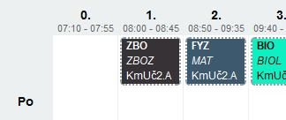 7. Blokování nasazených hodin v rozvrhu návazně pořizovanými daty Jaká další data v systému blokují manipulaci s nasazenou hodinou v rozvrhu? Maličko předběhneme k dalším modulům Iškoly.