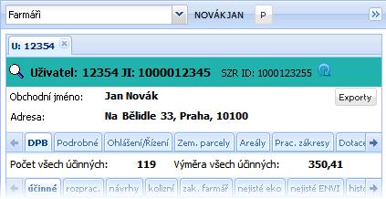 c) Přejděte na Portál farmáře a v rámečku vpravo klikněte na položku Registr půdy LPIS. 2.