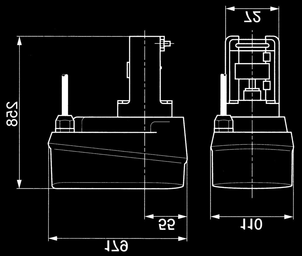 Přípustná teplta klí Přípustná vlhkst klí Hmtnst NV24-3 NV230-3 NVY24-MFT NV24-MFT NVF24-MFT NVF24-MFT-E AC/DC 24 V AC 230 V AC/DC 24 V 50.