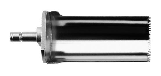 313S) vedenými Kirschnerovým drátem 1,6 mm. Může být také použit s pilovými listy s prodloužením hřídele (například 03.000.