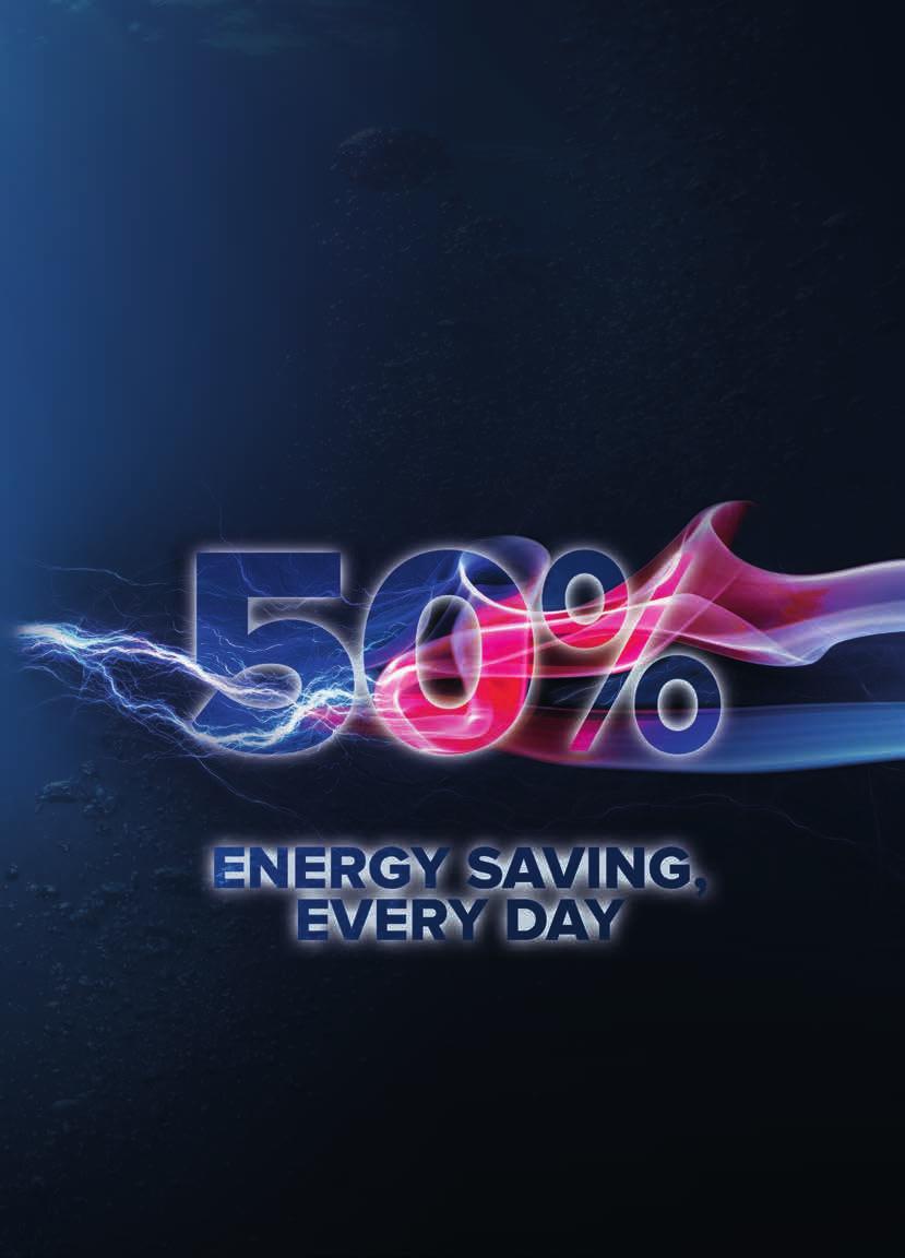 UŽIJTE SI MIMOŘÁDNOU ÚSPORU Ve srovnání se standardním elektrickým ohřívačem vody třídy B poskytuje úsporu energie až 50 %.