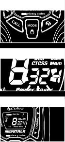 Je-li DCS zapnuto na zvoleném kanálu, na displeji začne blikat ikona CTCSS a "OFF".