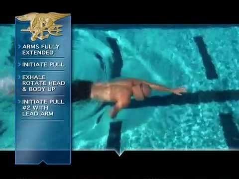 Ukázka plaveckého stylu NAVY SEAL Čas 2:20,14: