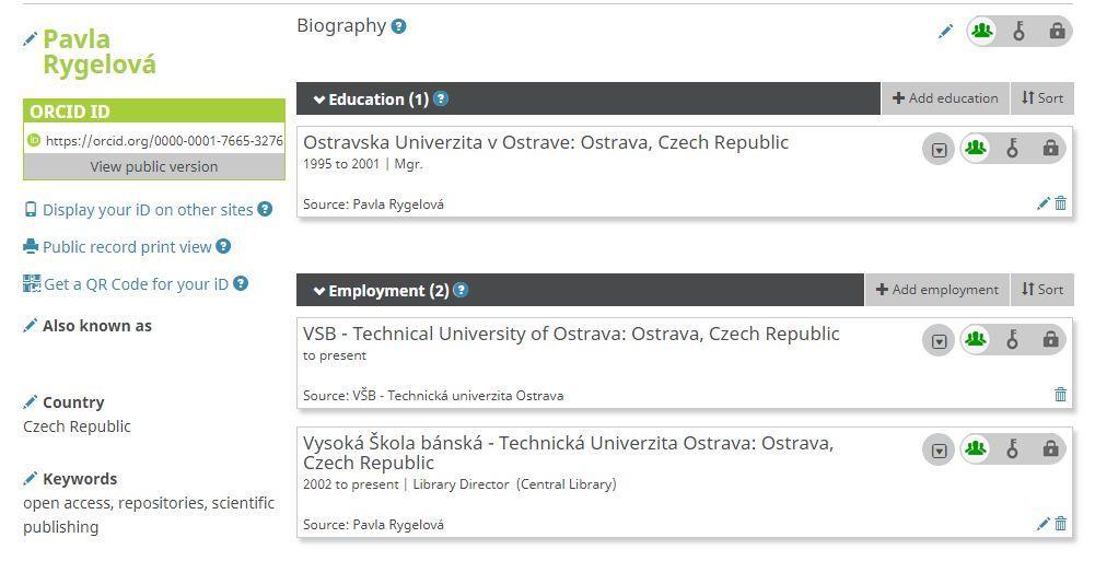 Integrace ORCID na VŠB-TUO z pohledu