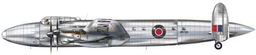 II, LL375, používaný pro zkoušky turboreaktivního motoru za letu. V zádi je pohonná jednotka Metro-Vick F.2/4A.