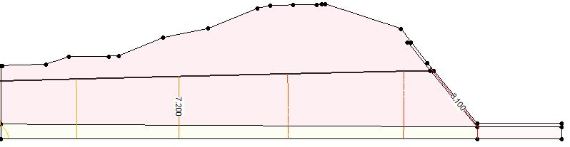 Tabulka 3.3: Modelové a měřené hladiny podzemní vody popis současného stavu (varianta 3A) Vrt/ Měřená hladina Modelová hladina rozdíl datum 8.8.10, [m n.m.] [m n.m.] [m] HV-6 425.56 425.60-0.