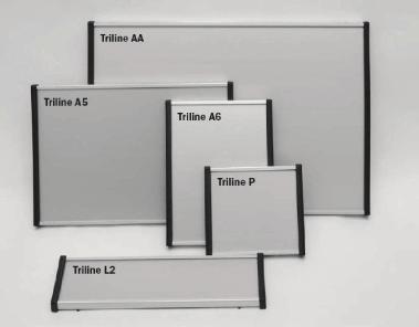 Orientační systémy TRILINE Velice kvalitní exteriérový orientační systém belgické firmy ACS Belgium je prodáván pod obchodním názvem Triline.