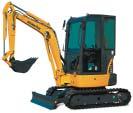 šířka 1000 mm, hloubkový dosah 2160 mm, výkon 11,6 kw Příslušenství - 3 ks lžíce 30, 50, 100 cm, radlice Minibagr KOMATSU PC 26MR - 3