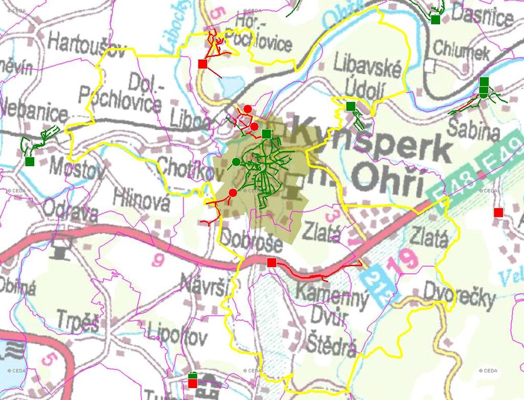 (karta obce: CZ41_118_5) E. KANALIZACE A ČOV E.1 ZÁKLADNÍ ÚDAJE Rok: Základní parametry: Ozn.: Jednotky: 22 25 21 215 Počet všech obyv. napoj. na kanal. Nk obyvatel Počet obyv.