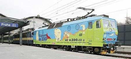 52 49 La unua ĉeĥa reklama lokomotivo, kies tasko estas propagandi zoologiajn ĝardenojn en Ĉeĥa Respubliko kaj en Slovakio, la 1-an de decembro 2008 je la 14.
