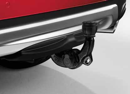 Otevírací mechanismus je v zájmu usnadnění používání umístěný v oblasti zavazadlového prostoru. Na přání dodávané připojení k 12V akumulátoru zajišťuje přívěsu trvalou dodávku energie.