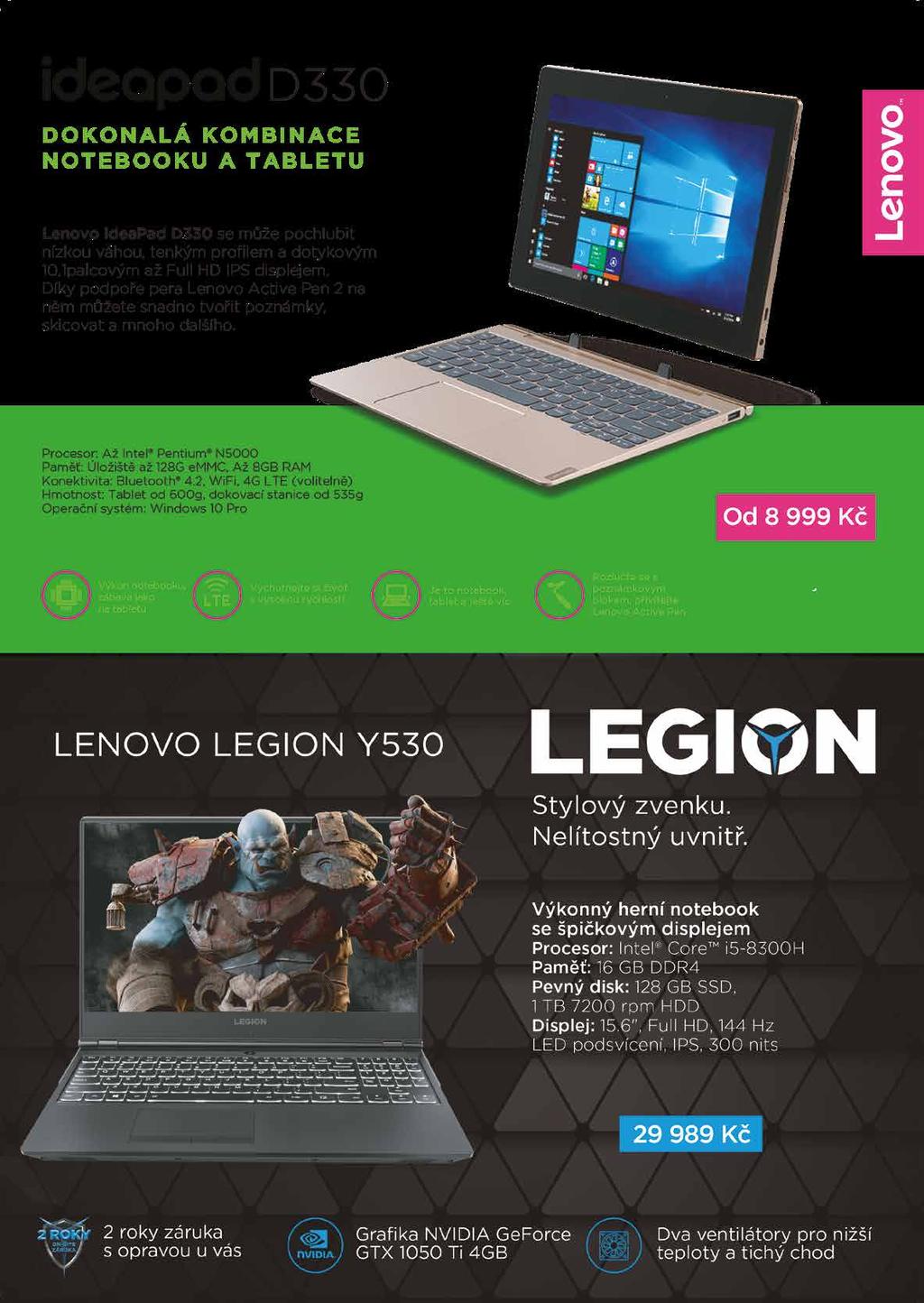 Lenovo V330 15 990,- Odolný notebook pro firmy Windows 10 Home