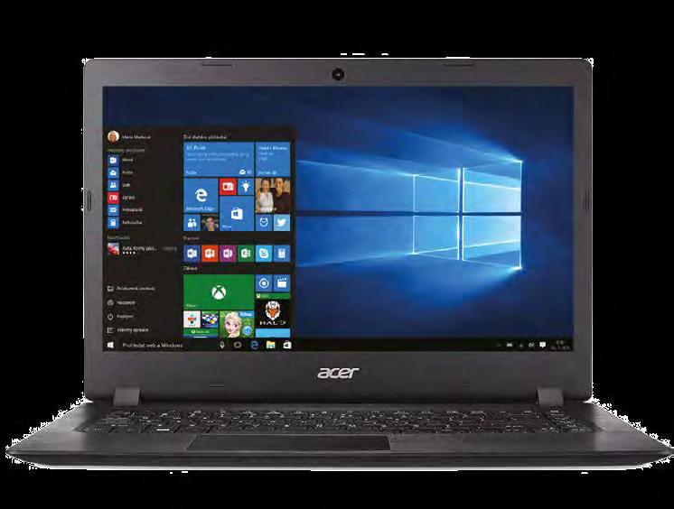 podsvícená klávesnice Čtečka paměťových karet (185-UX310UA-FC892T) Acer Aspire 3 12 990,- Splňte každodenní úkoly stylově Windows