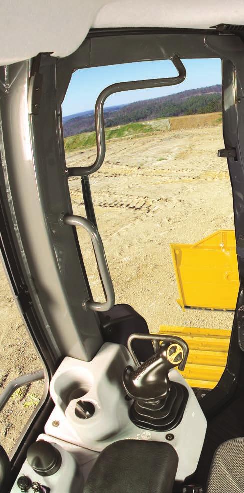 Nesrovnatelný výhled a bezpečnost Nejlepší výhled Super šikmé čelo stroje poskytuje modelu D51EX/PX-22 nejlepší výhled z kabiny mezi všemi dozery na trhu.