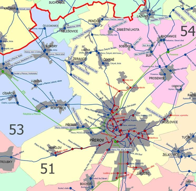 Situační analýza Veřejná hromadná doprava Veřejná doprava je na území města i okresu Přerov organizována v Integrovaném dopravním systému Olomouckého kraje (IDSOK), který vznikl v roce 2003 a pokrývá