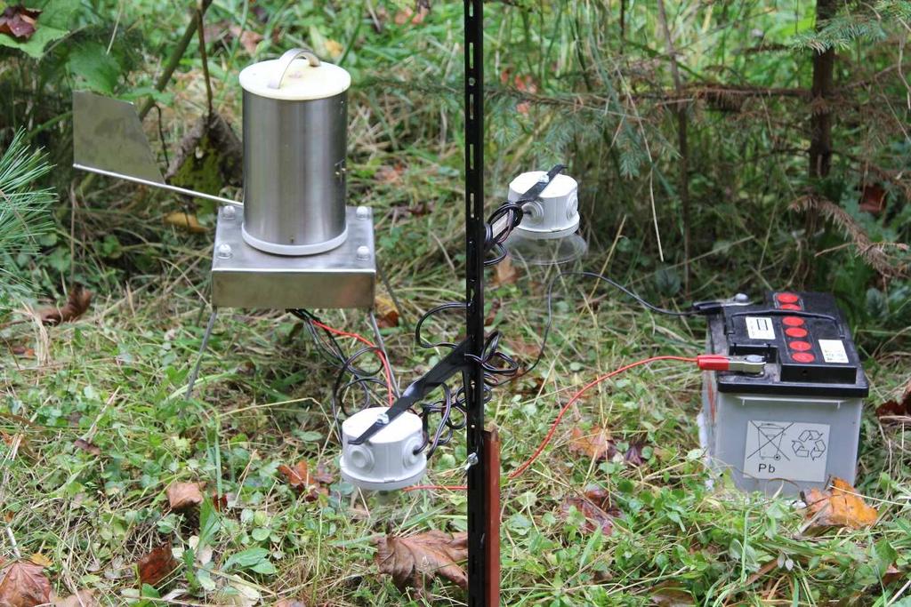 Obr. 13. Instalace zařízení na pokusné ploše Vranovice.