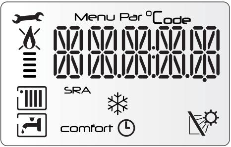 OVLÁDÁCÍ PANEL KOTLE 1. Displej 2. Tlačítko on/off 3. Tlačítko esc (zpět při nastavení) 4. Volič teplota topení volba parametrů při programování 5. Tlačítko mode výběr funkčního režimu LÉTO / ZIMA 6.